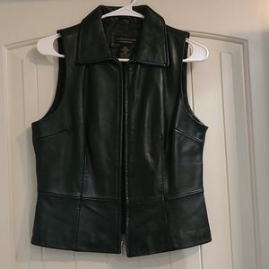 Croft & Barrow leather vest